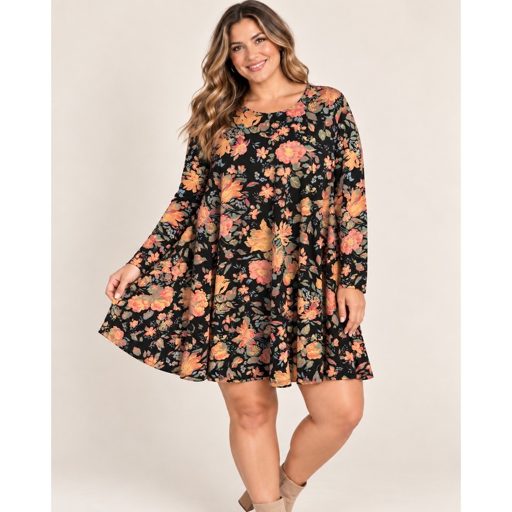 NWT Show Me Your Mumu Tyler Tunic Dress in the vibrant "Variety Bloom Spandy" XL